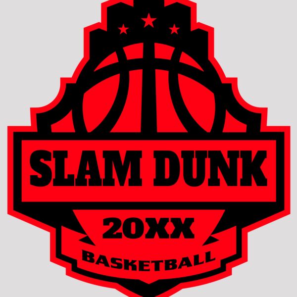 SLAM DUNK Basketball Logo Template Thumbnail