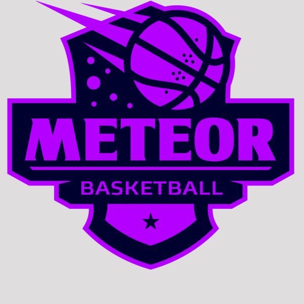 Meteor Basketball logo template Thumbnail