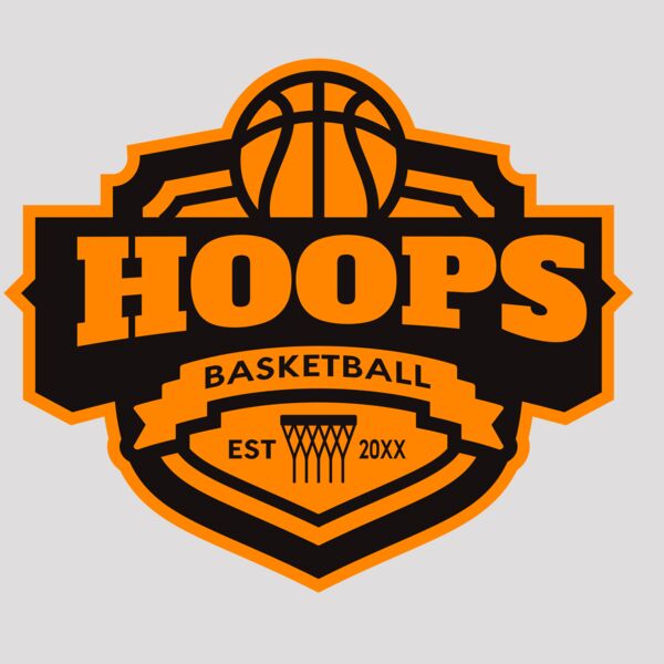 Hoops Basketball logo template 04 Thumbnail
