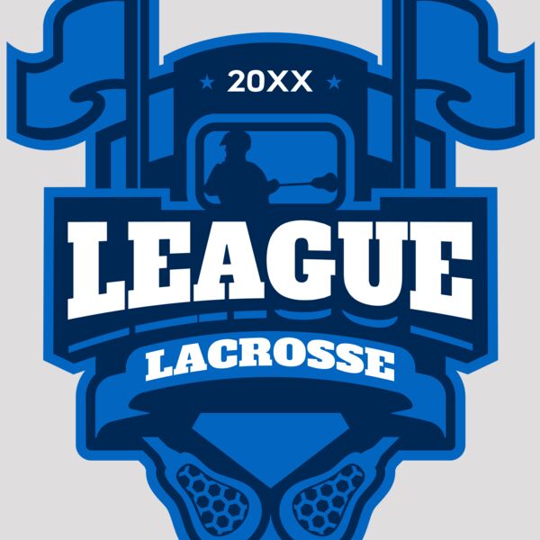 League Lacrosse Logo Template Thumbnail
