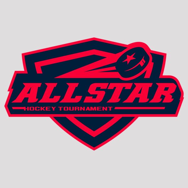 All Star Hockey Tournament logo template Thumbnail