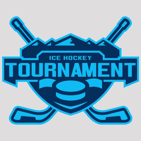 Tournament Ice Hockey logo template Thumbnail