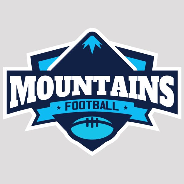 Mountains Football logo template Thumbnail
