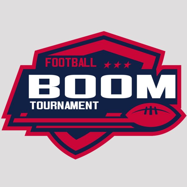 Boom Tournament Football logo template Thumbnail