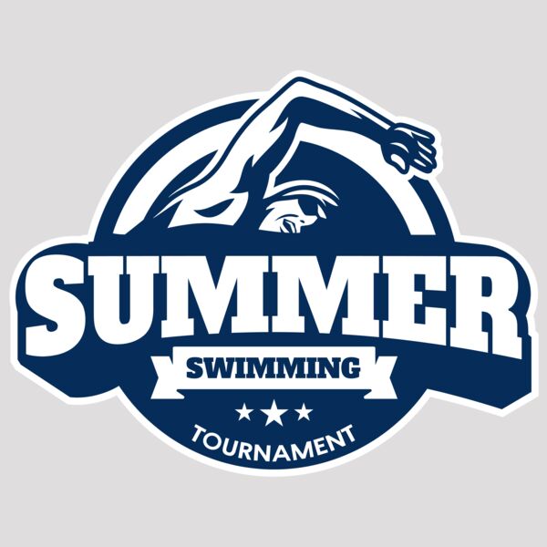Summer Swimming Tournament logo template Thumbnail