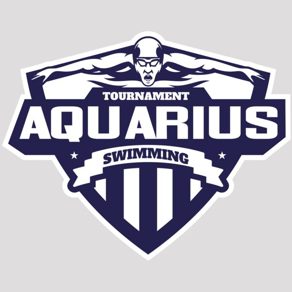 Aquarius Swimming Tournament logo template Thumbnail