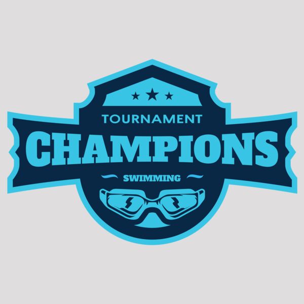 Champions Tournament Swimming logo template Thumbnail