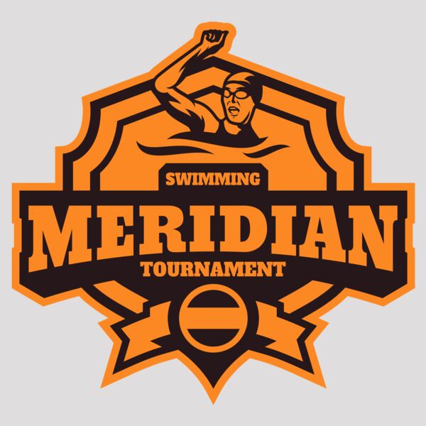 Meridian Tournament Swimming logo template Thumbnail