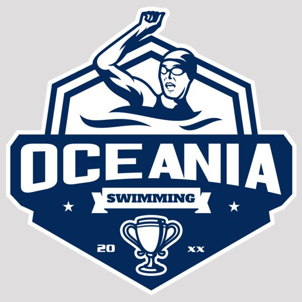 Oceania Swimming logo template Thumbnail