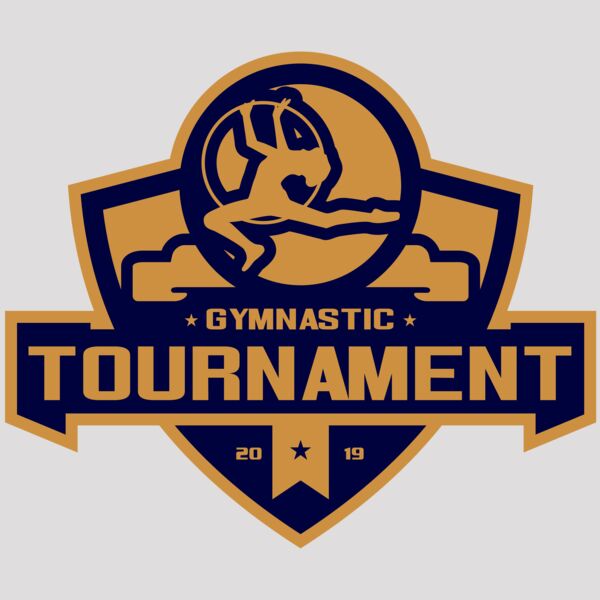 Gymnastic Tournament logo template 02 Thumbnail
