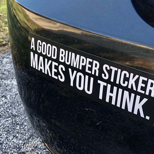 15 x 3.75 Die cut bumper Thumbnail