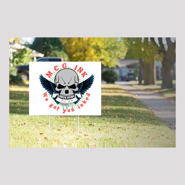 Screen printed corrugated 18x24 yard sign Thumbnail