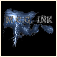 Mcg ink lightning strikes- Hardboard coaster Design