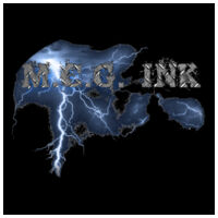 Mcg ink lightning strikes key chain - Oval Keychain FRP Design