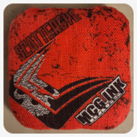 Scattereye Elite series cornhole bag / red version Design