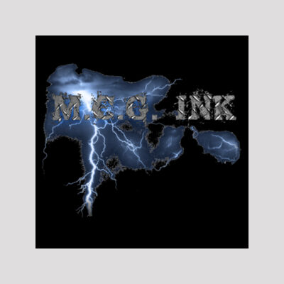 Mcg ink lightning strikes- Hardboard coaster Thumbnail