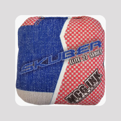 Skuber Elite series cornhole bag / red, white, blue version Thumbnail