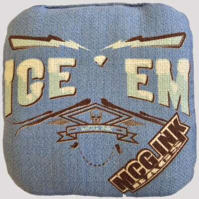 Ice EM Elite series cornhole bag / Blue plad version Thumbnail
