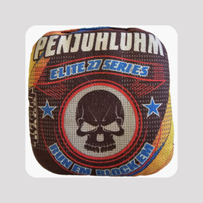 PENJUHLUHM elite series cornhole bag , black run em version Thumbnail