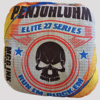 PENJUHLUHM elite series cornhole bag , Gray run em version Thumbnail