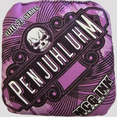 PENJUHLUHM elite series cornhole bag , Purple Pen art version Thumbnail