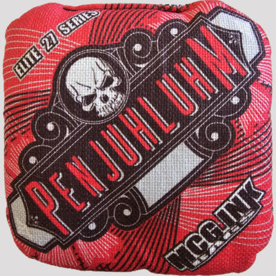 PENJUHLUHM elite series cornhole bag , Red Pen art version Thumbnail