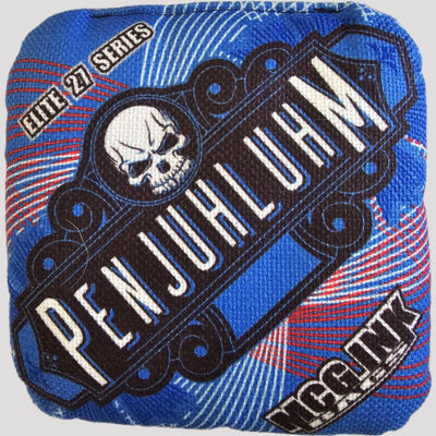 PENJUHLUHM elite series cornhole bag , Blue Pen art version Thumbnail